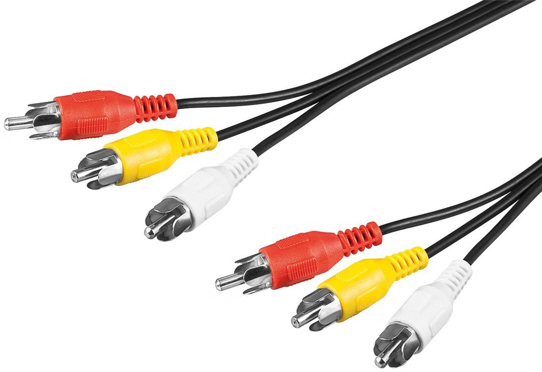 Cable Audio 3x Rca M-M 3m