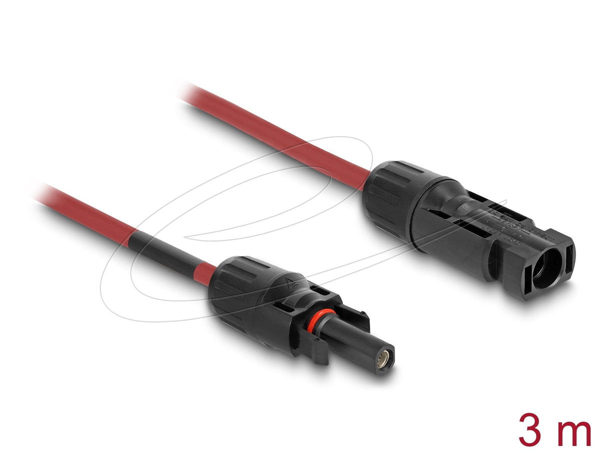 Delock Dl4 Solar Cable 6 Mm² Macho A Hembra 3 M Rojo
