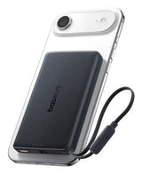 Picogo Am52 Qi2.2 Slim Magnetic Power Bank With Built-In Cable        10000mah 45w Cosmic Black