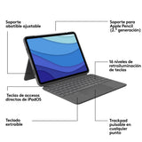 Logitech Combo Touch Funda Con Teclado Español Gris Para Ipad Pro 11" (1º/2º/3º Gen)