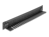 Delock 66552 Tira De Cepillo De 19" Con Soporte De Cable Sin Herramientas 1u Negro