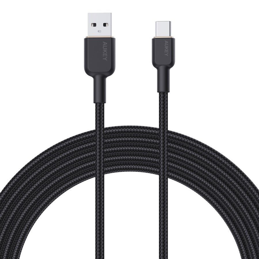 Aukey Cb-Nac1 Cable Usb-C Type-C Power Delivery Pd 60w 3a 1m Nylon Negro