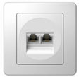 EAN 3831006971325 - TEM KE38PW toma de corriente 2 x RJ-11 Blanco imagen 1