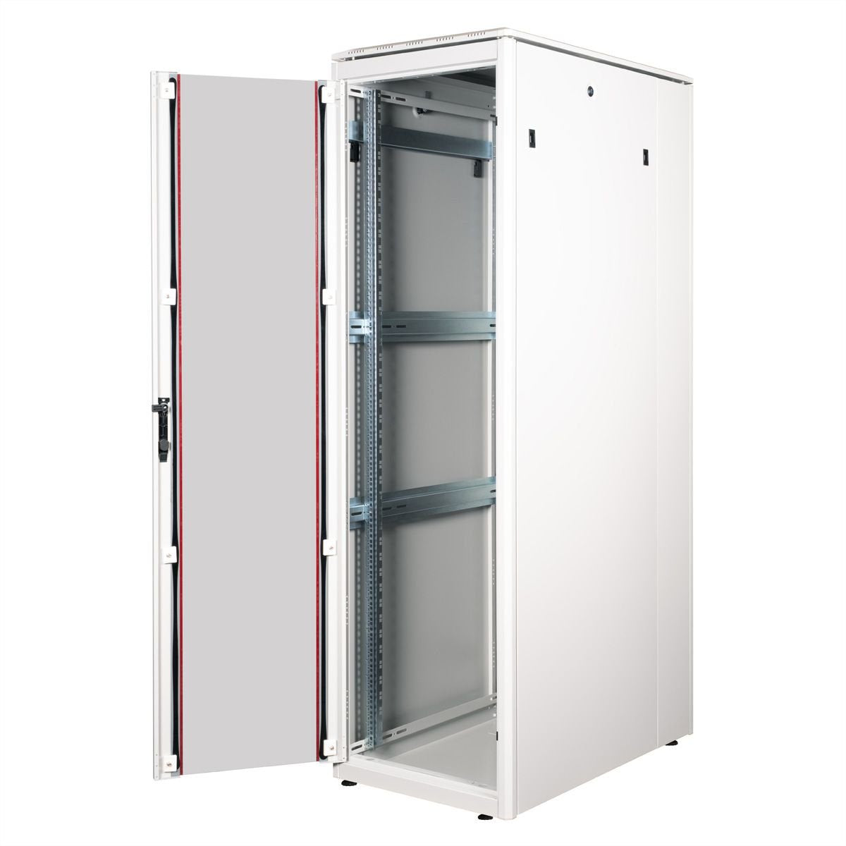 Roline 19-Zoll Netzwerkschrank Pro 42 He, 600x1000 Bxt Glastr Grau