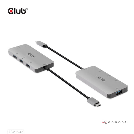 EAN 8719214472375 - CLUB3D CSV-1547 hub de interfaz USB 3.2 Gen 2 (3.1 Gen 2) Type-C 10000 Mbit/s Negro, Plata imagen 2
