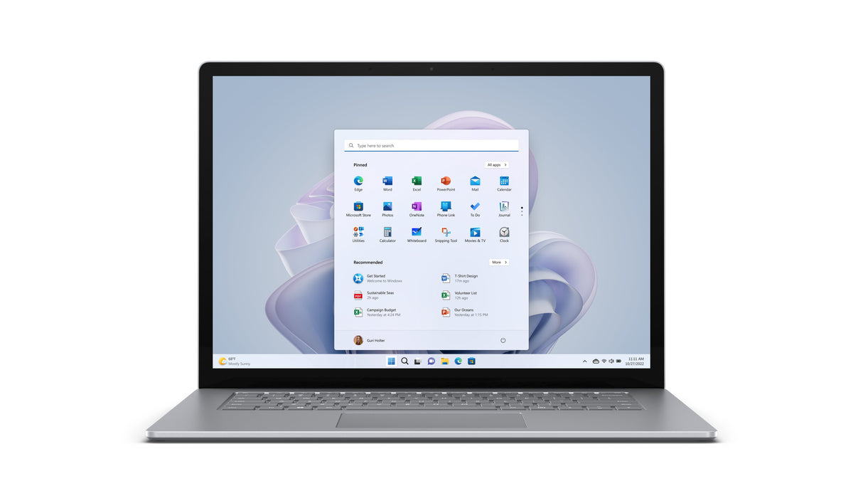 Microsoft Surface Laptop 5 Intel® Core I7 I7-1255u Portátil 38,1 Cm (15") Pantalla Táctil 8 Gb Lpddr5x-Sdram 256 Gb Ssd Wi-Fi 6 (802.11ax) Windows 11 Home Platino