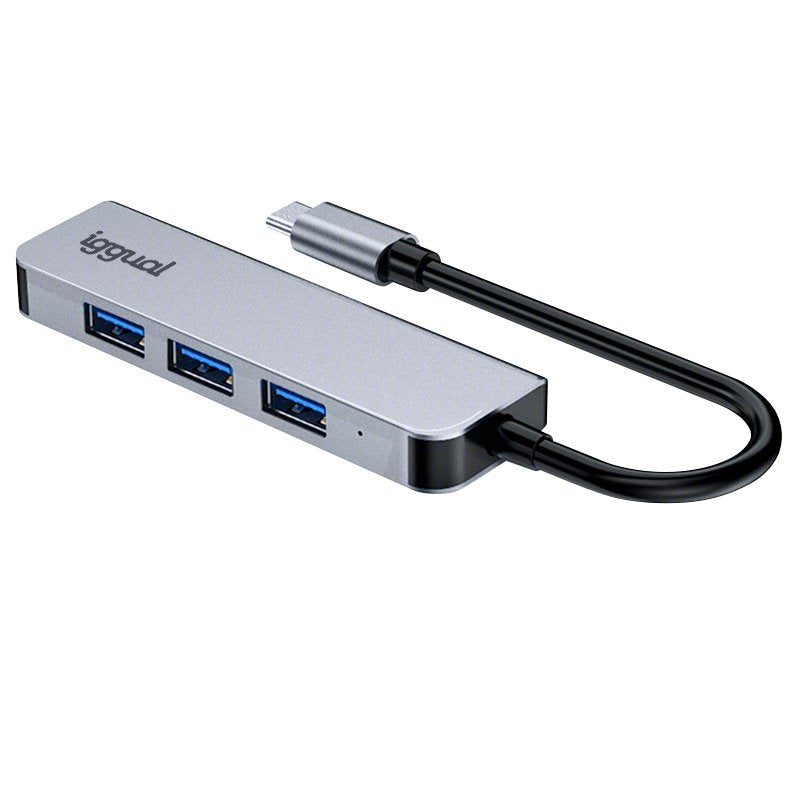 EAN 8435364319239 - iggual IGG319239 hub de interfaz USB 3.2 Gen 1 (3.1 Gen 1) Type-C 5000 Mbit/s Plata imagen 13