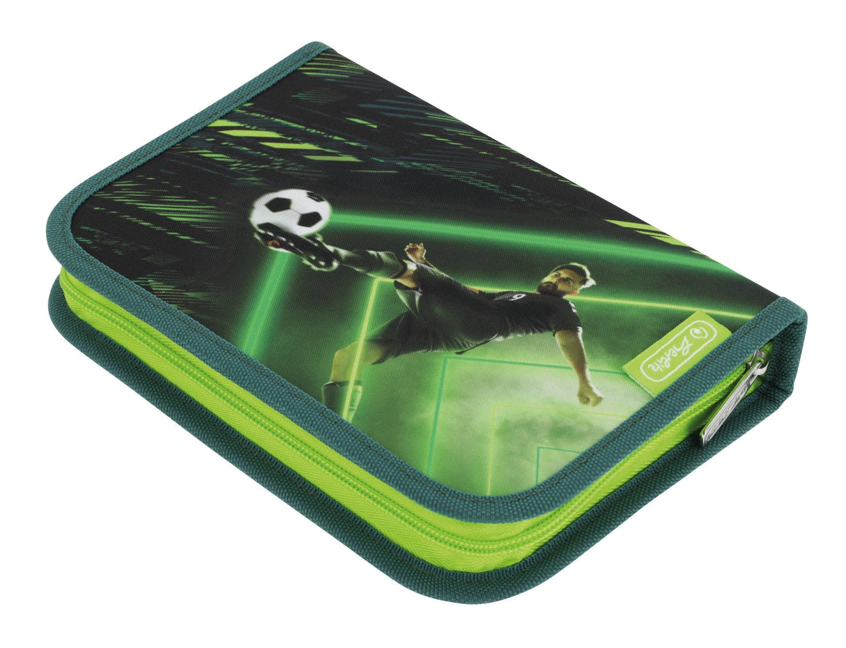 Herlitz Loop Plus Game Changer Juego De Mochila Escolar Niño Poliéster Negro, Verde