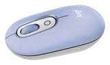 Logitech Pop Mouse, Ratón Inalámbrico Bluetooth Lila
