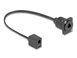 Delock Cable Rj10 Tipo D Hembra A Hembra Negro 30 Cm