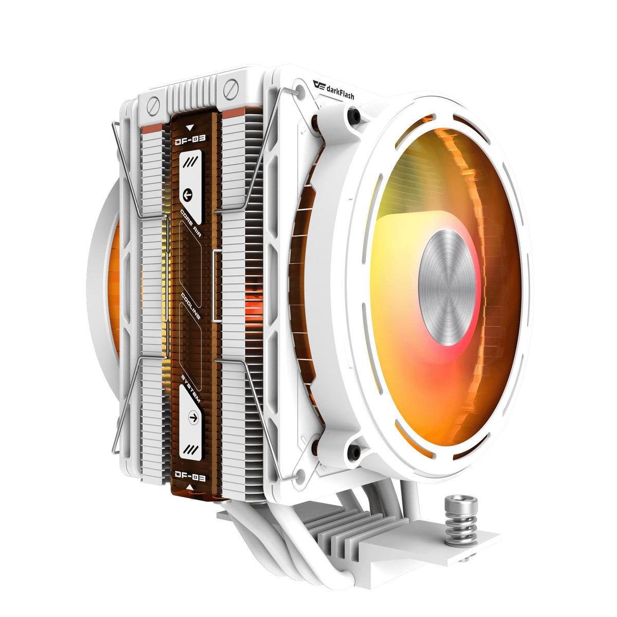Ventilador Universal Explore E400 Plus A-Rgb Blanco Darkflash Ventilador De 120 Mm / Argb / 230 W Tdp / 1851/1700/1200/115x Y Amd Am5/Am4
