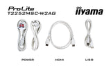 EAN 4948570127191 - iiyama ProLite T2252MSC-W2AG pantalla para PC 54,5 cm (21.4") 1920 x 1080 Pixeles Full HD LCD Pantalla tá imagen 15
