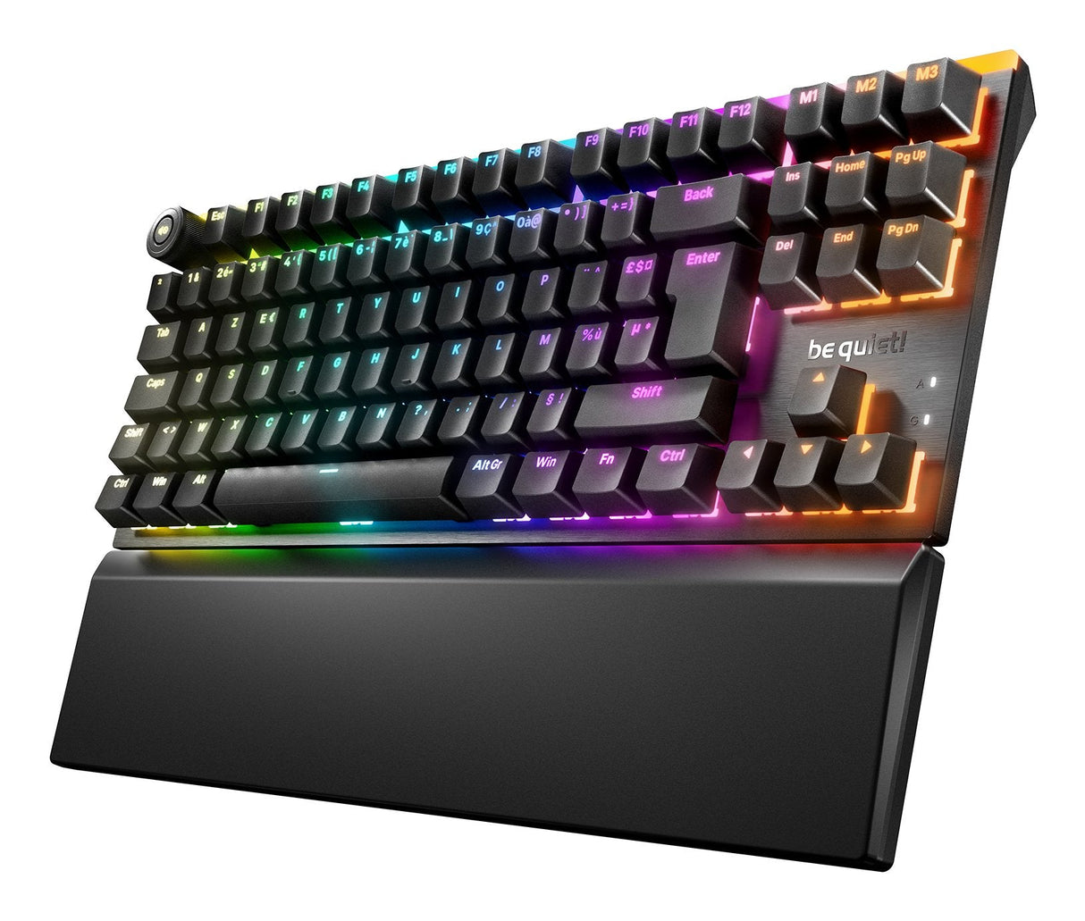 Teclado Gamer Mecánico (Silent Táctil) Be Quiet! Light Mount Tkl Rgb (Negro)