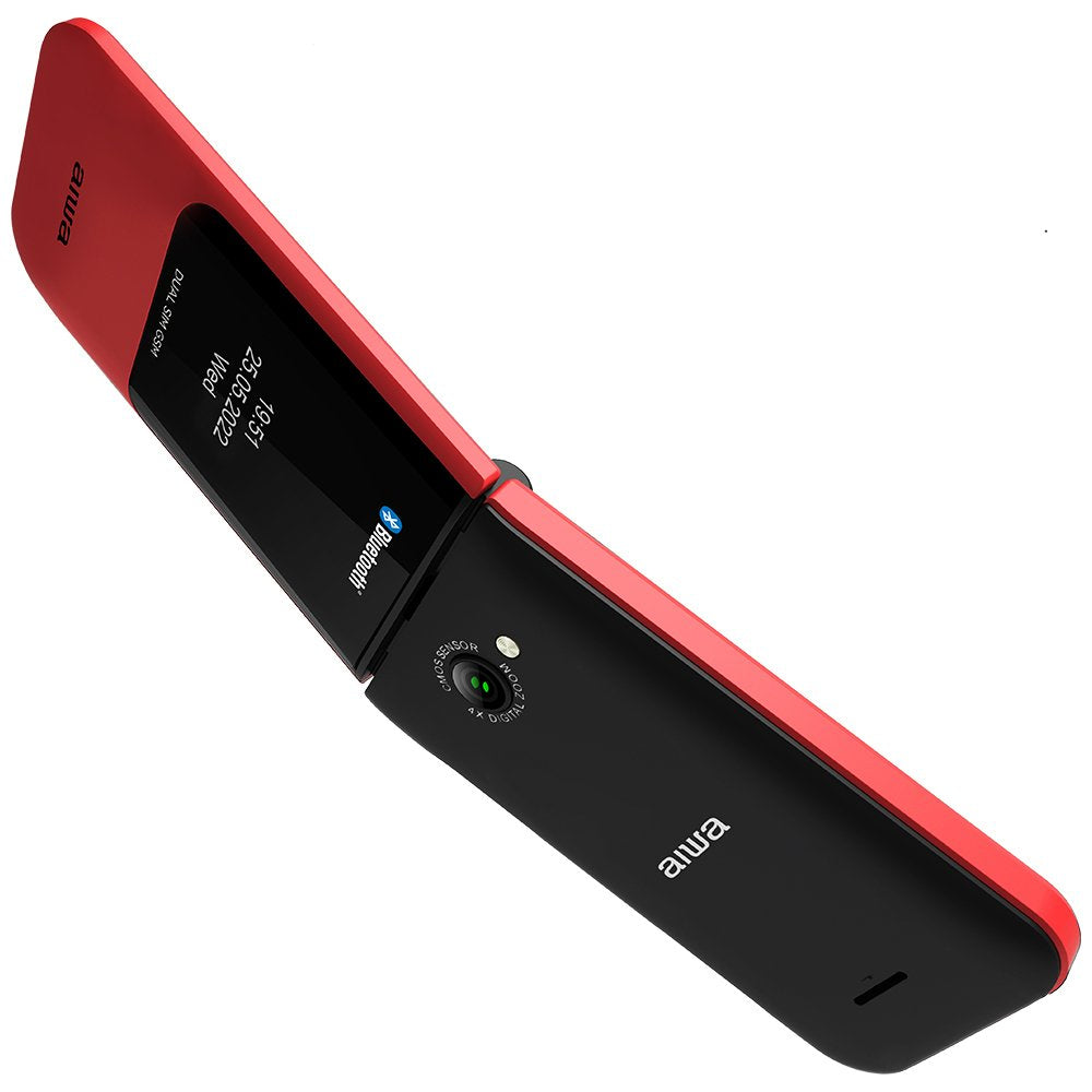 Teléfono Móvil Aiwa Fp-24rd Para Personas Mayores Rojo