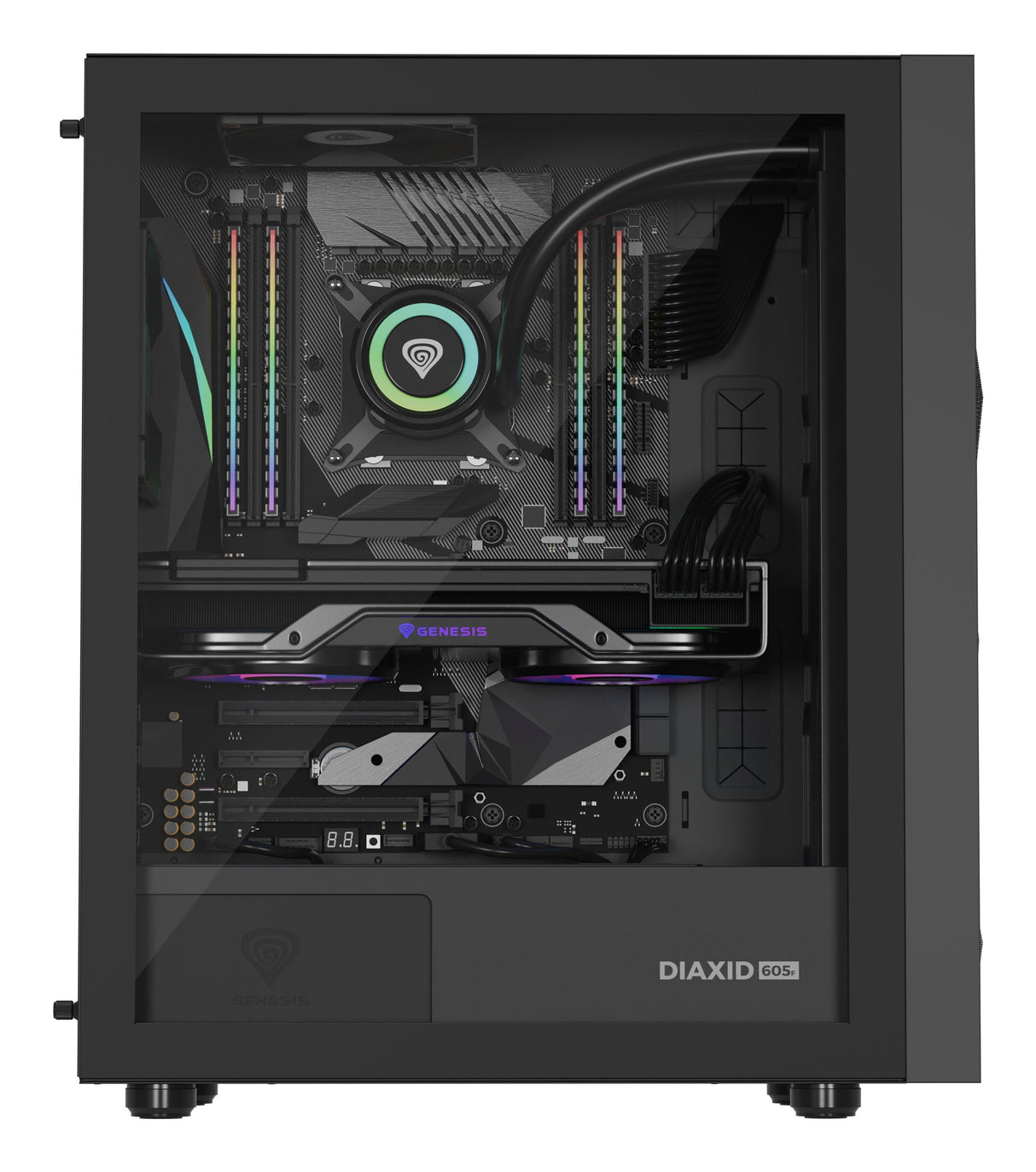 Caja Pc Genesis Diaxid 605f Czarna