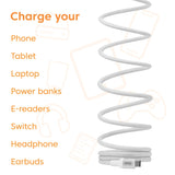 EAN 8719214473617 - CLUB3D CLUB 3D USB-C Magnetic-Coil Cable White cable USB 2 m USB C 0,48 Gbit/s 240 W Blanco imagen 2