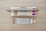 EAN 8809418160977 - POUT 3-in-1 wooden monitor stand hub with fast wireless charging pad EYES 8 Armario archivador imagen 7