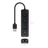 Hub Usb 3.0 Nanocable 10.16.4604 3xusb 1xrj45 Negro