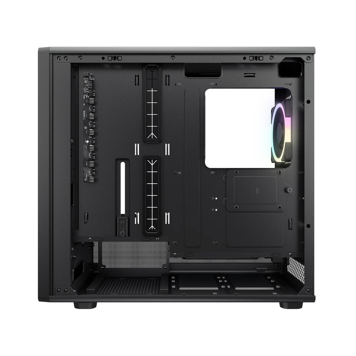 Caja Pc Cougar  Midi-Tower Duoface Pro Argb, Negro