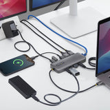 Adaptador Multipuertos Usb-C A Dp Doble - 100w - 4k60 - Gbe
