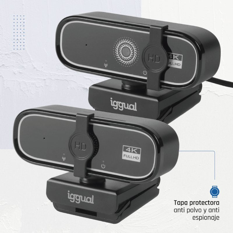 EAN 8435364319949 - iggual USB 4K UHD WC3840 Business Pro View cámara web 8 MP 3840 x 2160 Pixeles Negro imagen 13