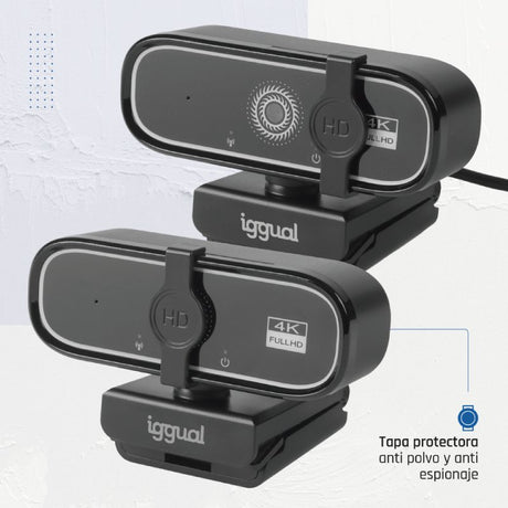 EAN 8435364319949 - iggual USB 4K UHD WC3840 Business Pro View cámara web 8 MP 3840 x 2160 Pixeles Negro imagen 13