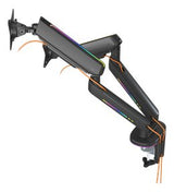Deltaco Monitorhalt. M. Federung F. 2 Mon. Rgb Schwarz