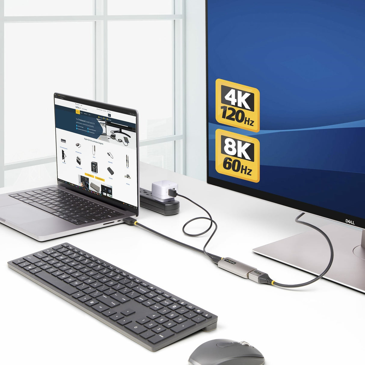 Conversor Adaptador Activo Hdmi 2.1 A Displayport 1.4 8k60hz