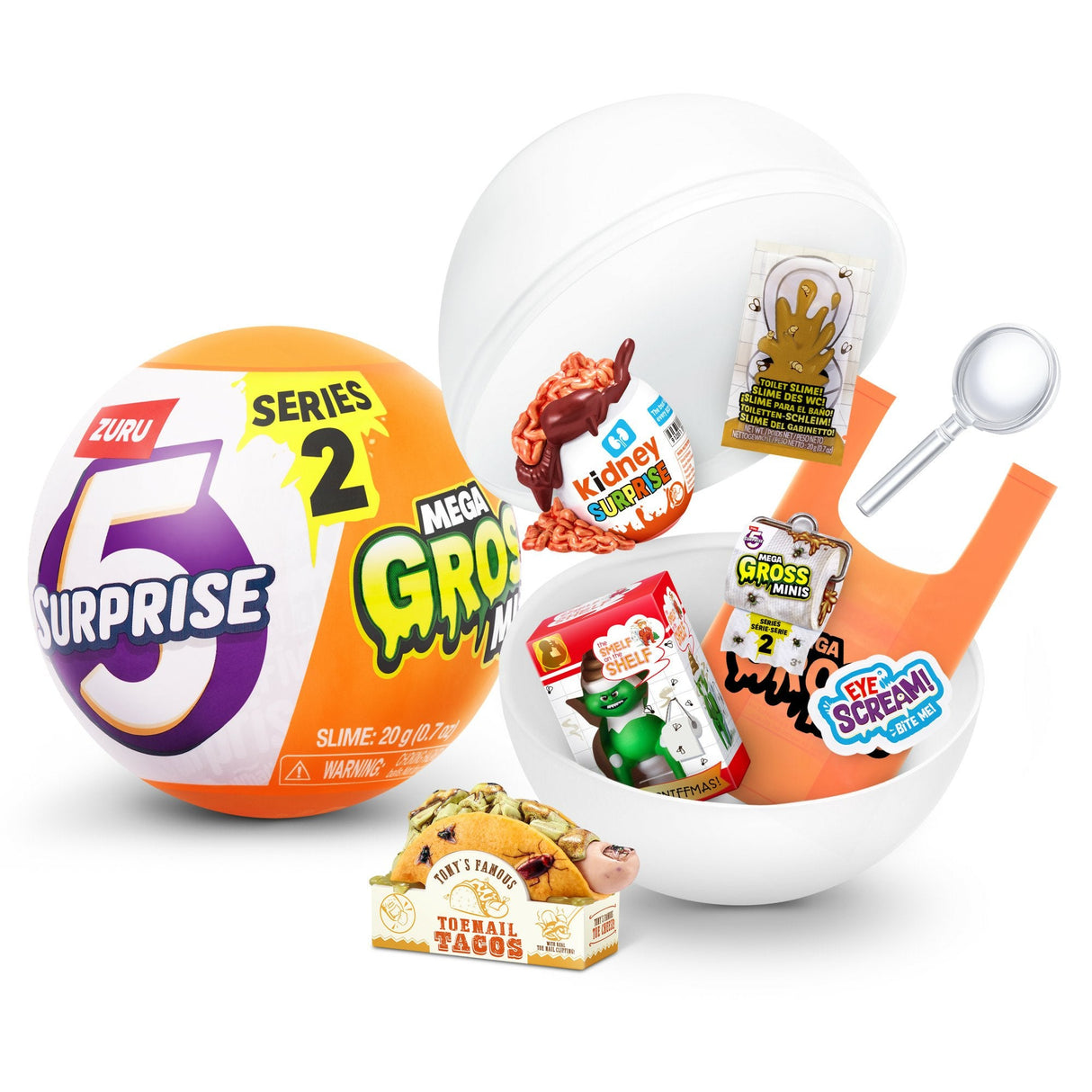 Zuru 5 Sorpresa - Mega Gross Minis Series 2, Artículo Ordenado De Personajes 77567gq1