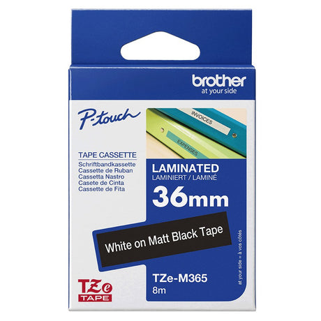 EAN 5715328105027 - Brother TZE-M365 cinta para impresora de etiquetas Blanco sobre negro imagen 3