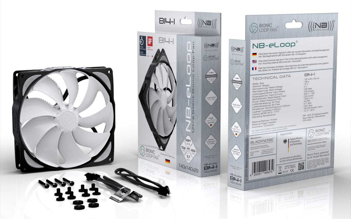 Noiseblocker Nb-Eloop Fan B14-Ps Negro Edition - 140mm Pwm