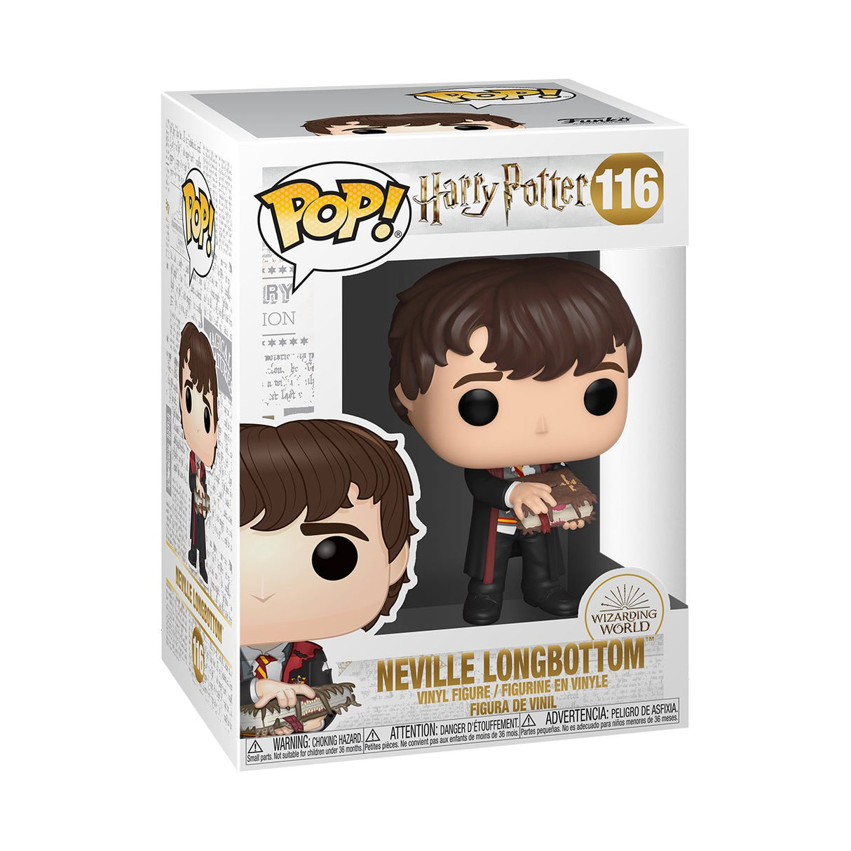 Figura Pop Harry Potter Neville With Monster Book