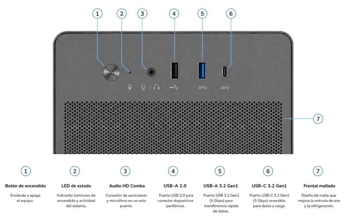 Caja Semitorre Atx M100 Negro Coolbox