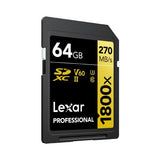 Lexar Lsd1800064g-Bnnng Memoria Flash 64 Gb Sdxc Uhs-Ii Clase 10