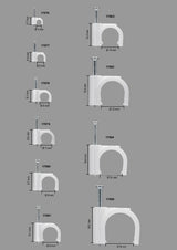 EAN 4040849170799 - Goobay 17079 abrazadera para cable Blanco 100 pieza(s) imagen 5