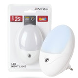 Entac Nachtlicht 0.5w Oval Cw Blanco Dämmerungssensor
