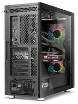 Caja Pc Nox Torre Atx Hummer Nova Argb 2xven 200mm Argb/Control Led/Lateralcristaltemplad Nxhummernova