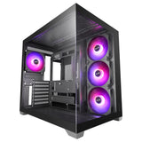 Caja Pc  Atx Mars Gaming Mcv5 Cristal Templado Panoramico Argb Gpu 416mm Negra