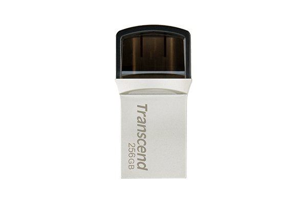 Usb-Mick 256gb Transcend Jetflash Usb3.1 Pen Drive Otg Type-A&C Silver