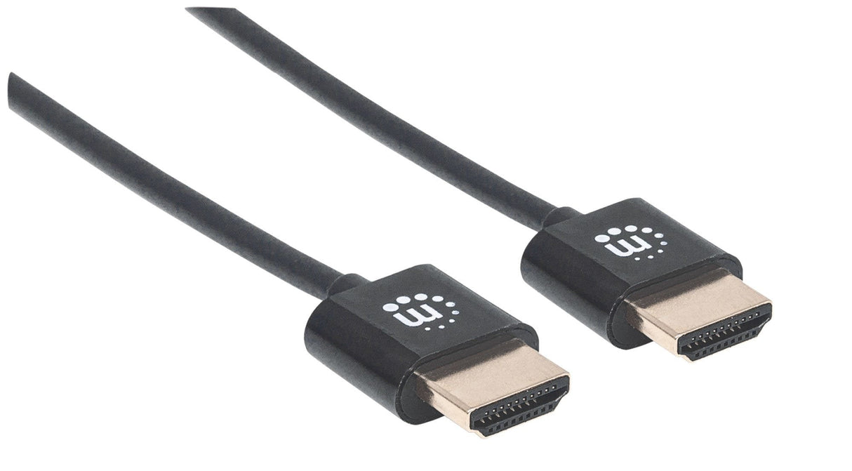 Manhattan Cable Hdmi Super Delgado De Alta Velocidad Con Ethernet1 M. Negro