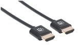 Manhattan Cable Hdmi Super Delgado De Alta Velocidad Con Ethernet1 M. Negro