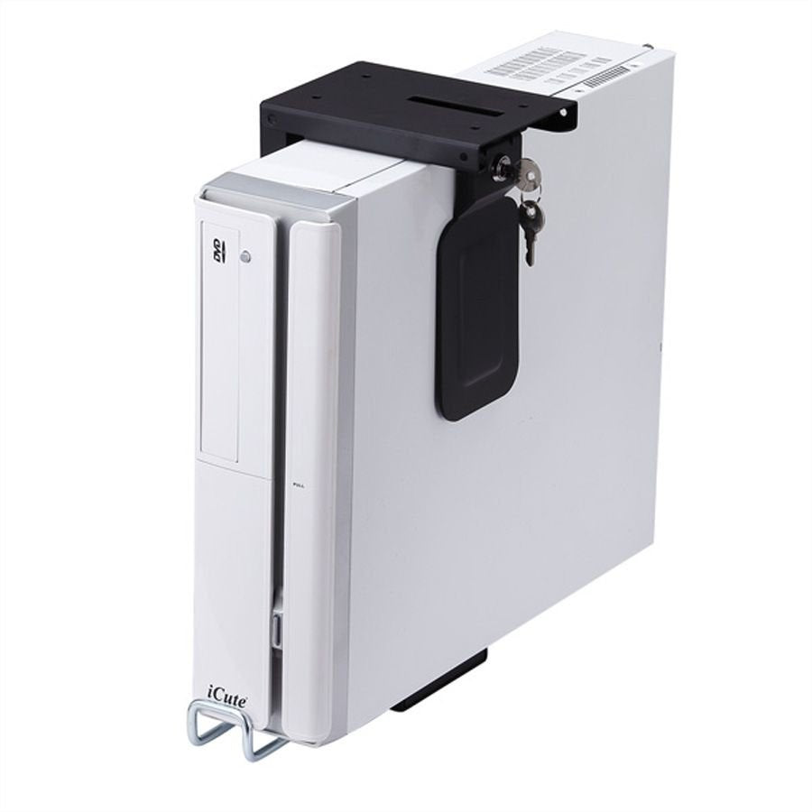 Roline Slim Mini-Pc Soporte Con Cerradura Negro