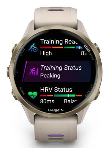 Garmin Forerunner 970 - 47mm - Blancostone/Transl. Indigo
