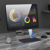 Techly Mini Wireless Keyboard 78 Keys 2 Channels With Hotkeys And Tablet Stand