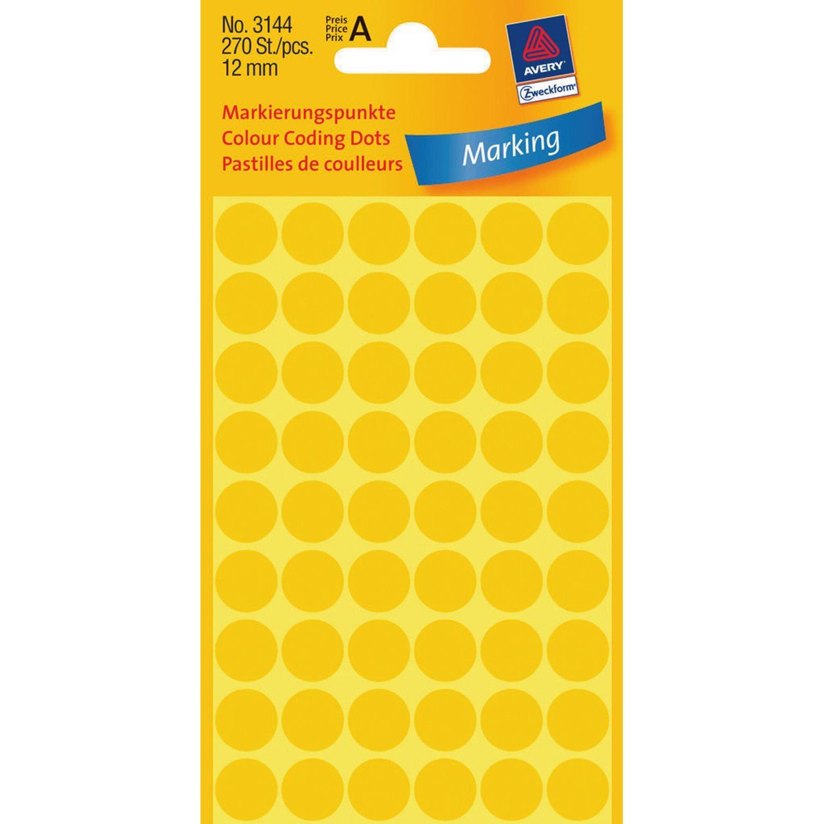 Avery Zweckform Klebepunkte 3144 - Amarillo