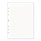 Finocam Recambio Agenda Anillas Open R1040 155x215mm 50h Cuadrícula 5x5 Blanco