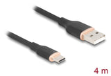 Delock 81228 Cable Usb 2.0 Usb Tipo-A Macho A Usb Type-C Macho 4 M Negro Silicona
