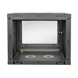 Eaton Tripp Lite   Smartrack 9u Low-Profile Switch-Depth Wall-Mount Mini Rack Enclosure Clear Acrylic Window