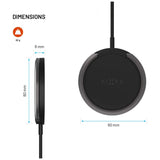 EAN 8591680157273 - FIXED FIXMPAD2-BK cargador de dispositivo móvil Smartphone Negro USB Cargador inalámbrico Carga rápida In imagen 3