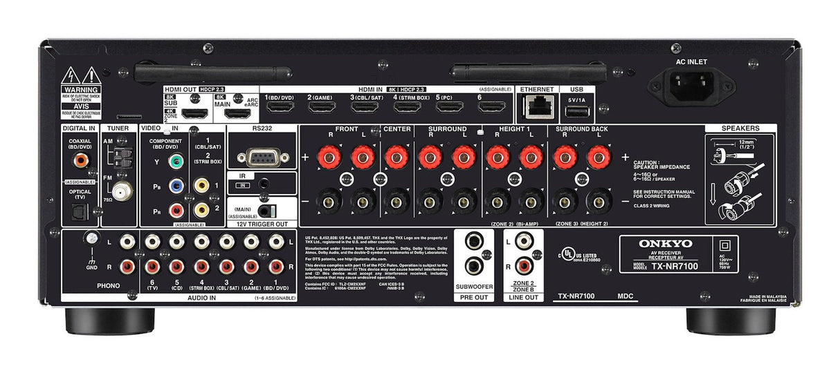 Onkyo Tx-Nr7100 7.2 Channels 3d Black